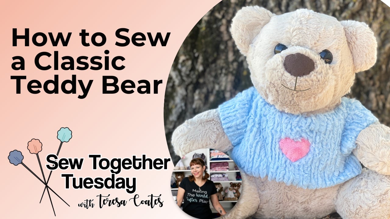 Video: How to Make a Teddy Bear Stuffed Animal with Cuddle® Minky